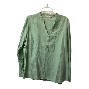 Riders by Lee Women’s Casual Shirt - Light Green. Size XXL.